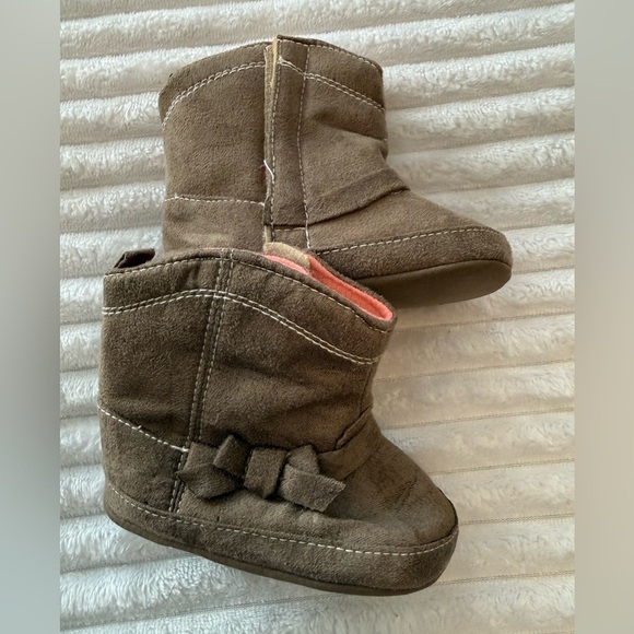 Carter's Other - Carter's Tan Kids Boots with Bow